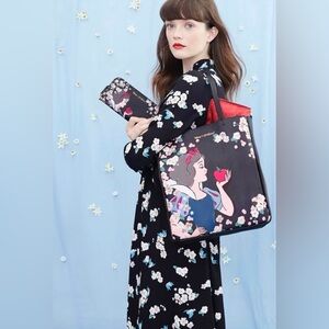 NWT Cath Kidston x Disney Snow White Scattered Blossom Shirt Dress, US 10 🍎🌸🐦